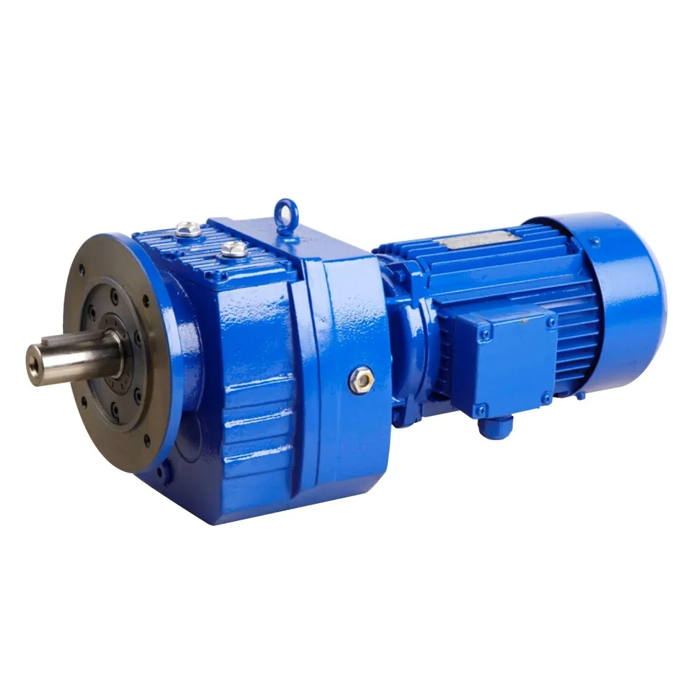 Small 5hp helical geared motor RF67 helical gear motor for lift
