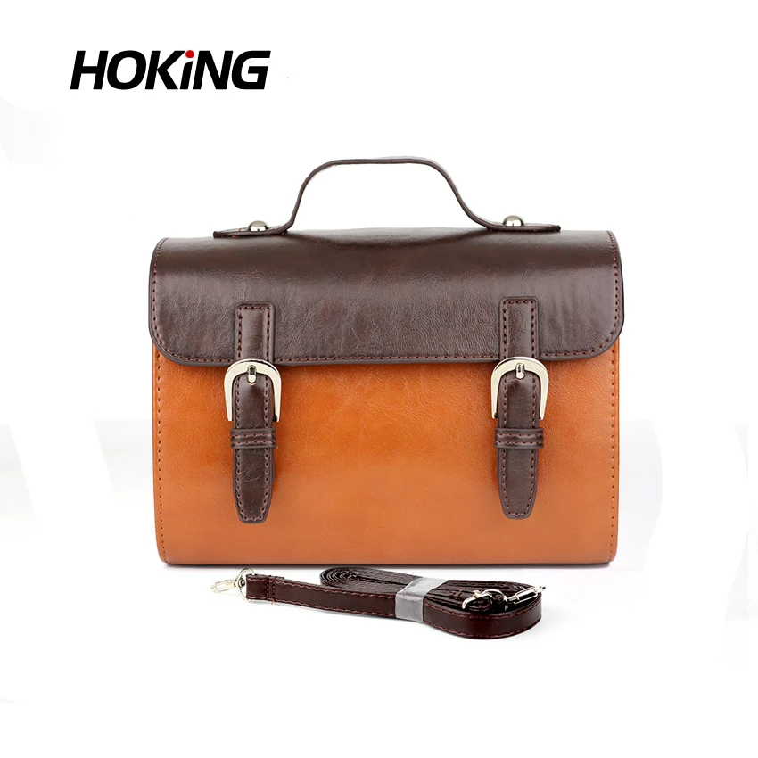 Brown Instax Fujifilm Mini Film Camera Case Protective Messenger Bag