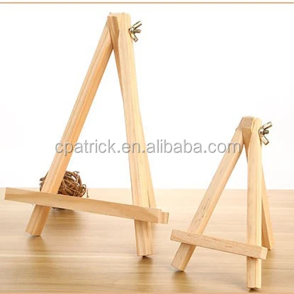 18*24cm Natural Pine Wood Tripod Easel for displaying