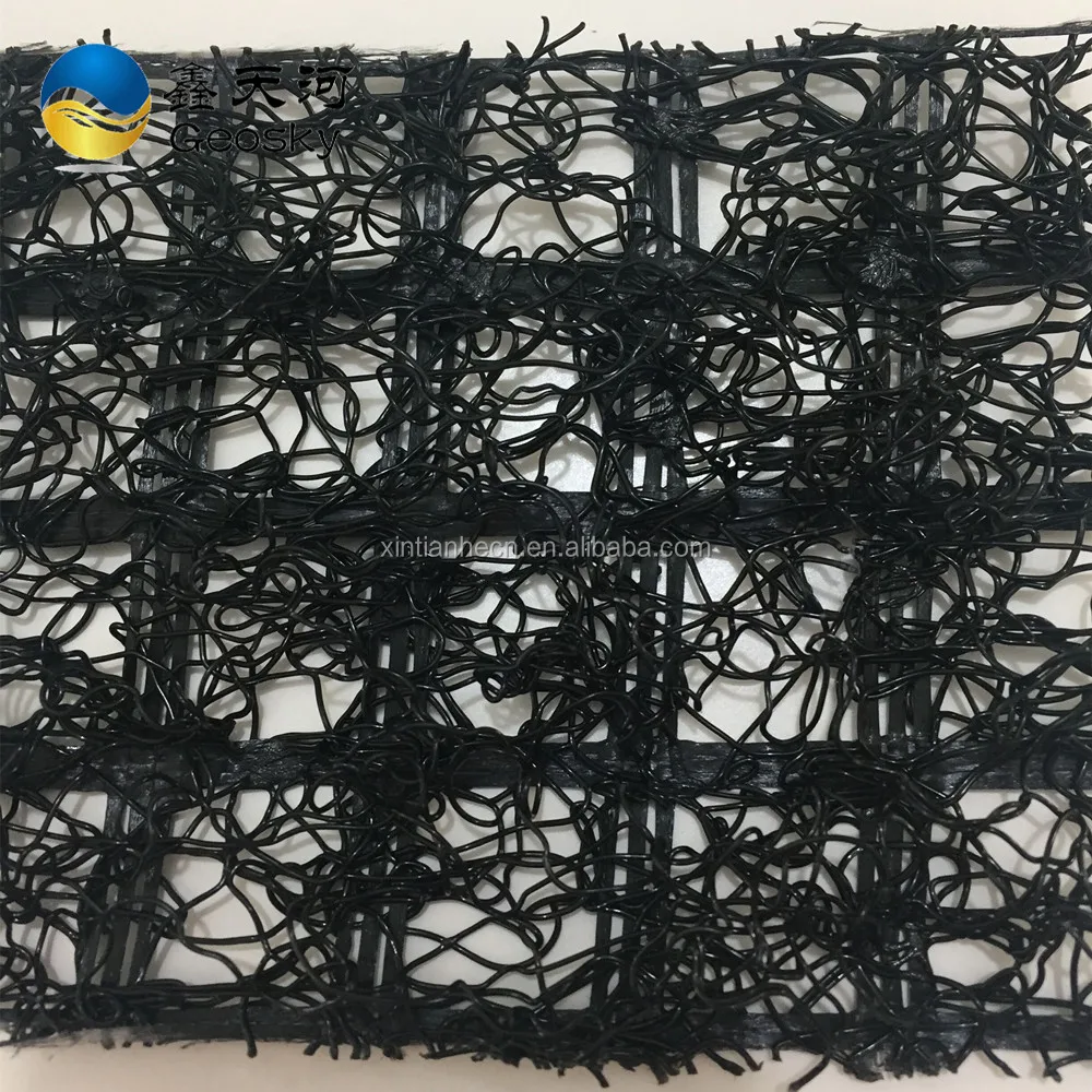 
3D Geomat EM2-EM5 geogrid composite for slope protection HDPE mesh 