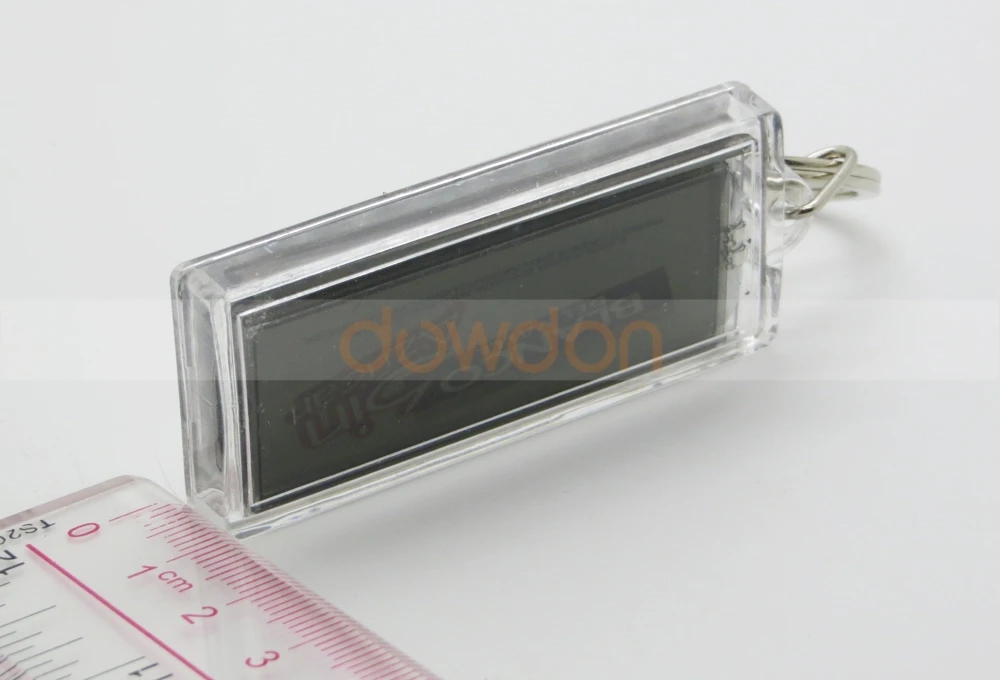 Mini Flash Solar LCD Key ring with Custom Logo Brand Solar Keychain