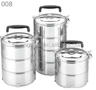 wholesale stainless steel multi layer indian tiffin 2 layers lunch box portable food carrier