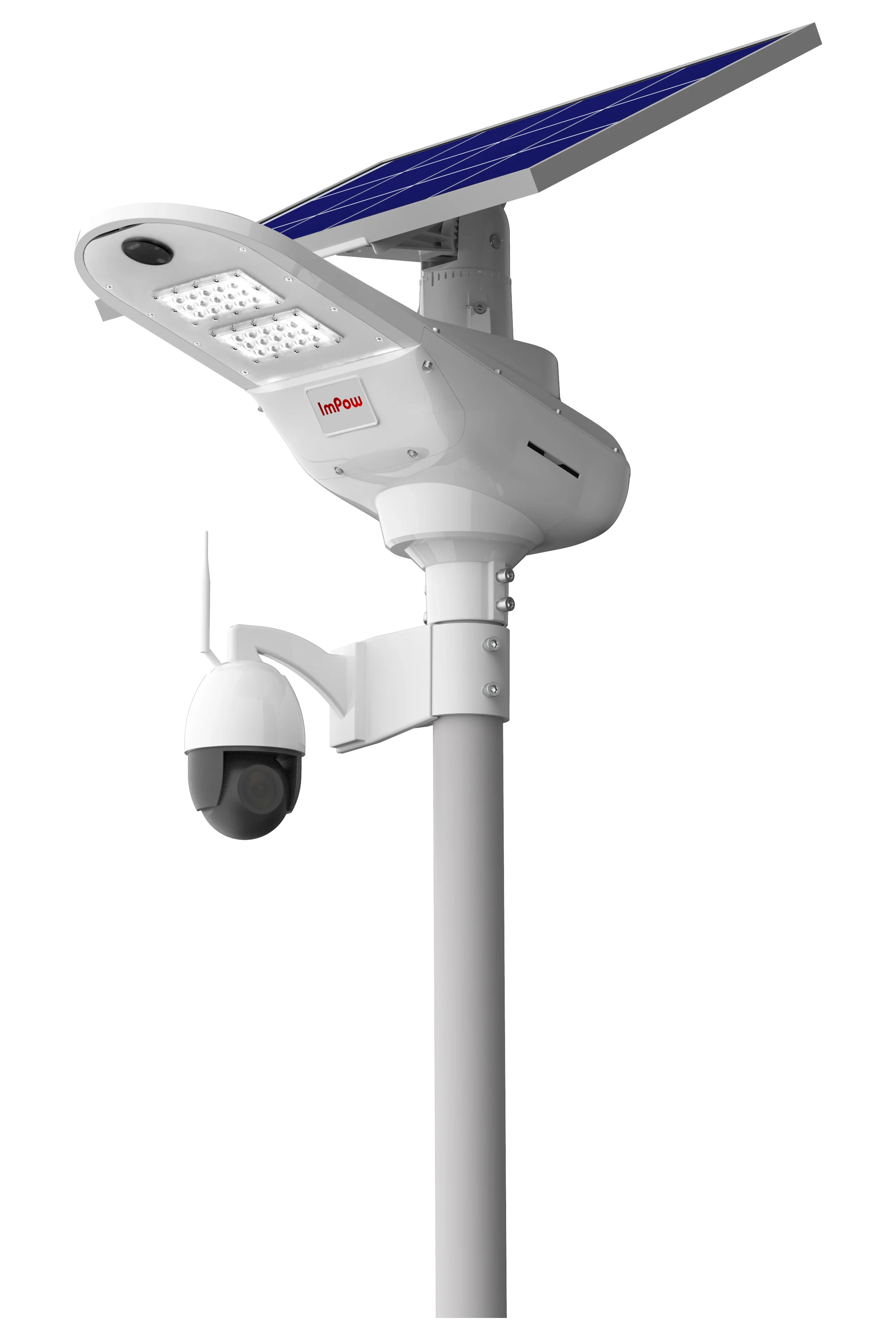 cctv camera high storage integrated 60w solar LED solar street light all in one