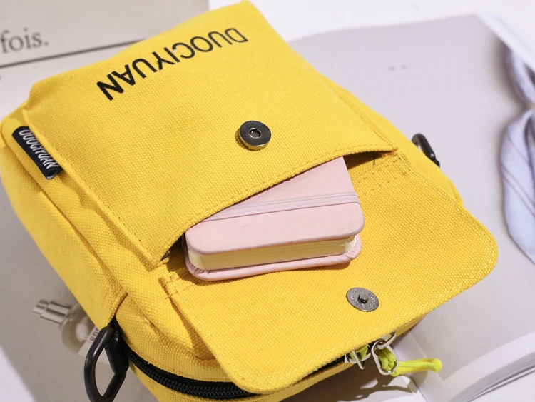 Custom Ladies Messenger Shoulder Bags Popular Small Vintage Mini Phone Nylon Sling Bag for Girls Teenagers