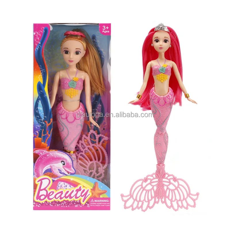 Fashion Beautiful girl Mermaid doll with light with cheap price