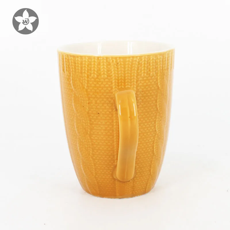 Tableware elegant style personalized cup large ceramic coffee mug recycled flared coffee mugs