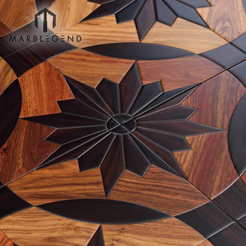 European design teak engineered flooring multilayered parquet wood floor tiles 24x24