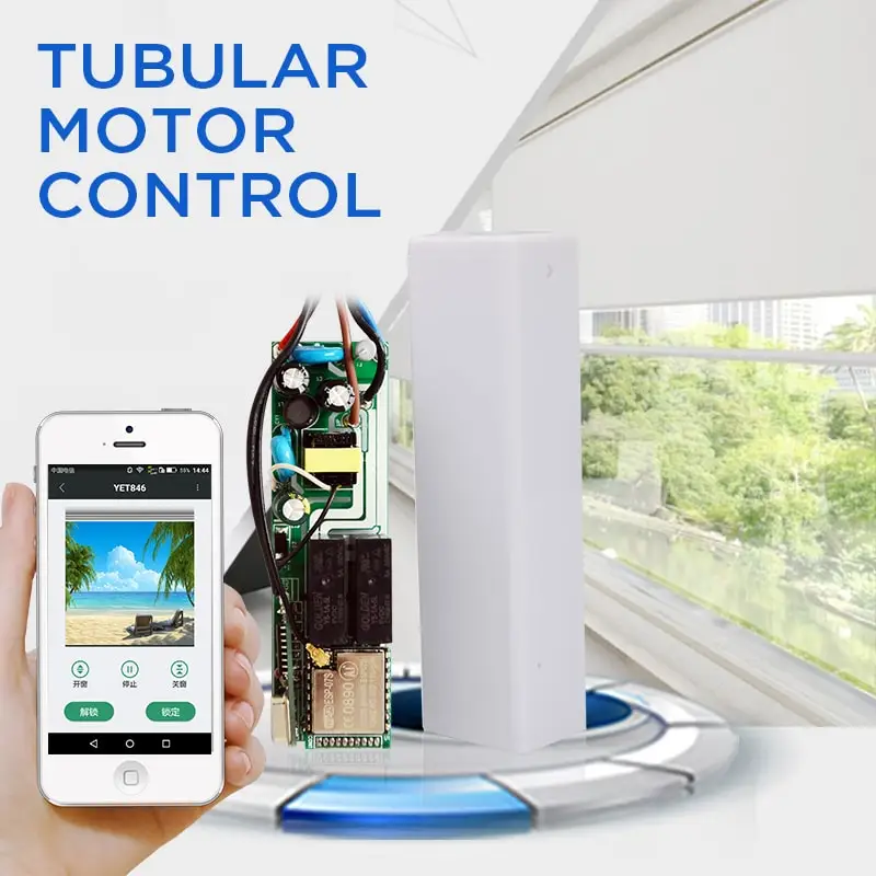 YET846PC CE ROHS Universal Wifi Remote Control Receiver for tubular motor curtain