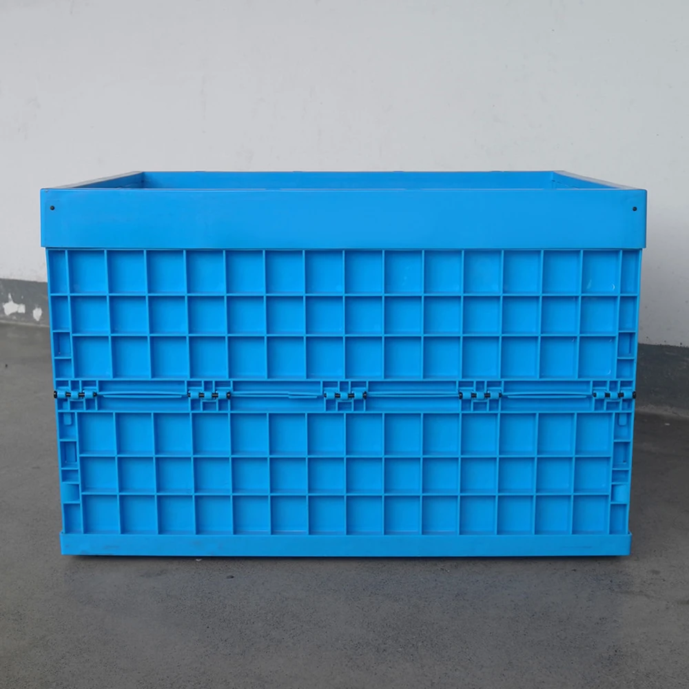 Heavy duty industrial hot sale large plastic moving storage stackable crate with lid