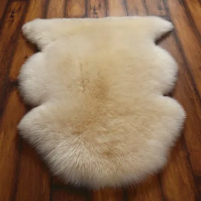 100% australian merino sheepskin rug long wool Shag Natural Ivory Area rug