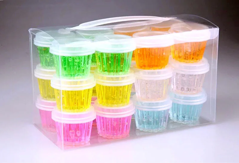 Fun slime kit Transparent jelly colorful Slime 6 colors diy slime