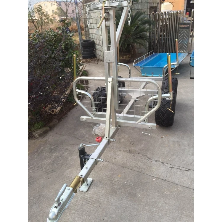 Forest ATV Log Trailer with Crane for Tractor