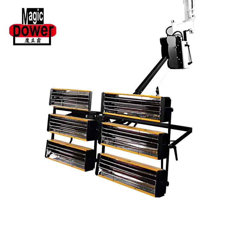 Подвесная 6000 Вт Коротковолновая инфракрасная лампа для сушки краски автомобиля, сушильная лампа для кузова автомобиля, инфракрасные тепловые лампы по лучшей цене