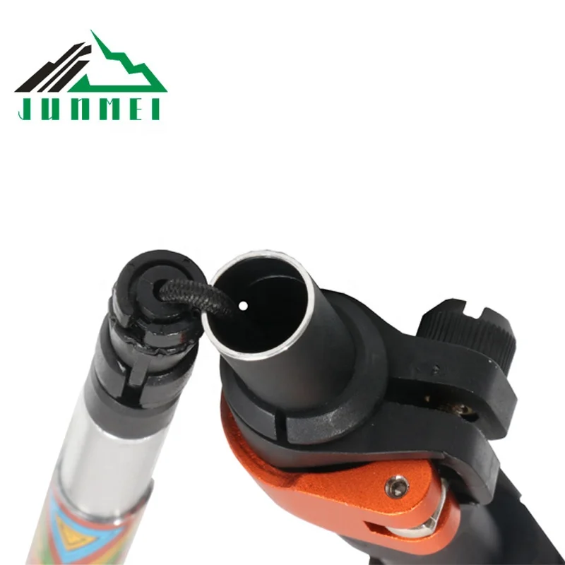 Portable folding trekking pole Carbon Fiber Hiking Walking Stick high strength foldable trial  running poles walking stick