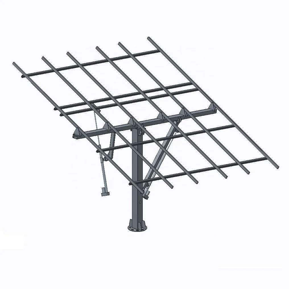 Коммерческий горячий оцинкованный кронштейн маленький двойной осевой Солнечный трекер