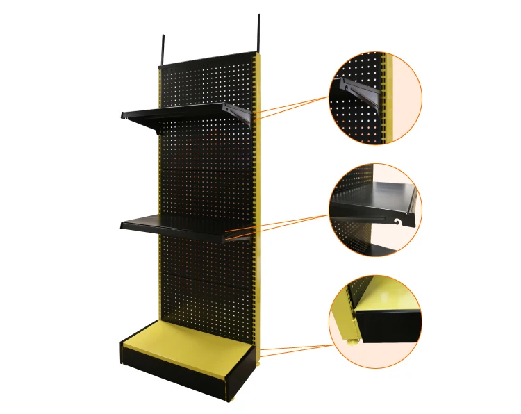 supermarket retail Double side convenience store display shelf / rack gondola shelving