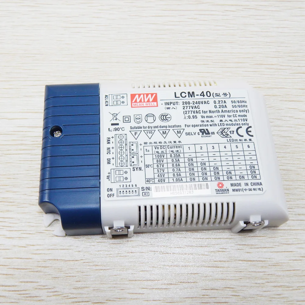 Original meanwell LCM-40 40w 0~10Vdc pwm dimmable led driver