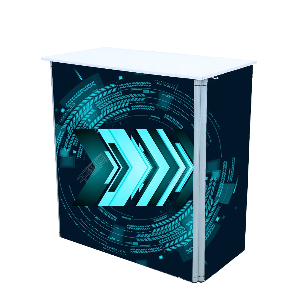 Advertising and display of advertising materials portable promotion counter