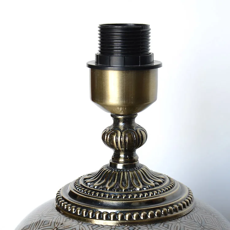 Antique European Indian Italian style small table lamp home goods lamp covers shades for table lamps