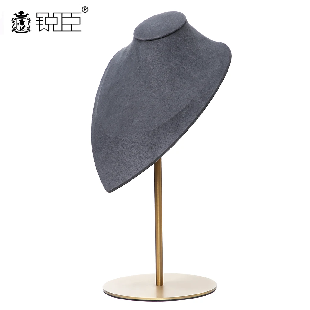 Luxury Commercial  Jewelry Window Display Rack  Necklace Display Set Bust Female Display Mannequin  Head Jewelry Stand