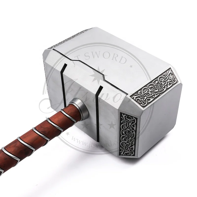 
Metal Marvel Props Mjolnir Thor Hammer With Base 