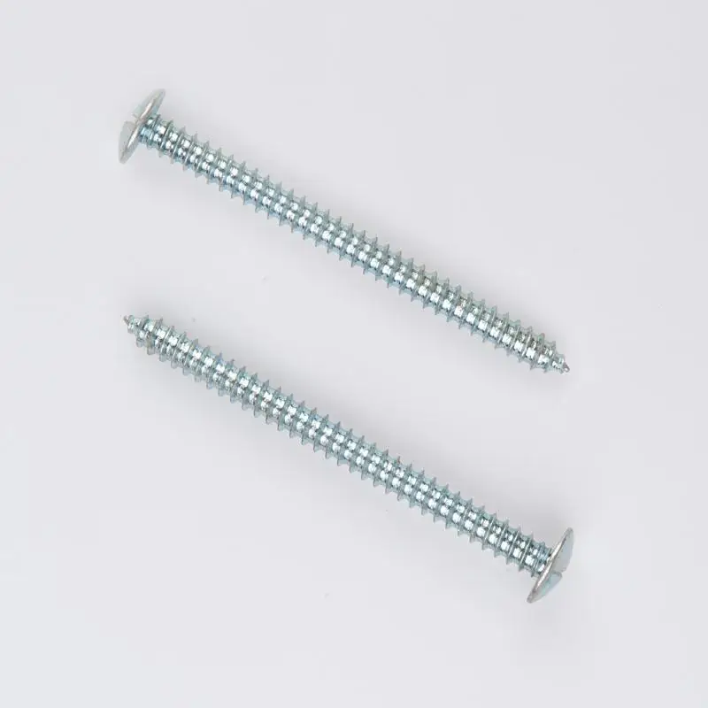 Blue Zinc Clutch Head License Plate  Security Screw With Self Thread