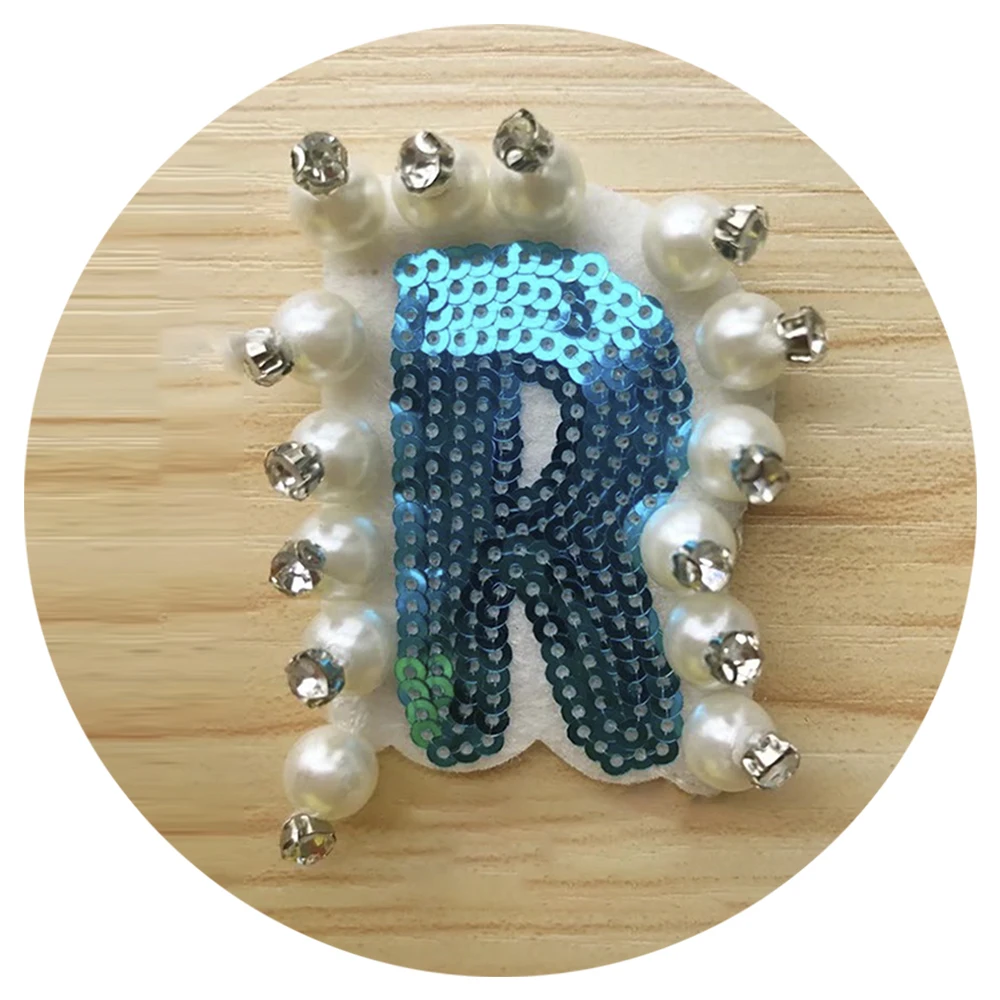 
With Factory Wholesale Price iron on custom crochet dress applique beaded patches 