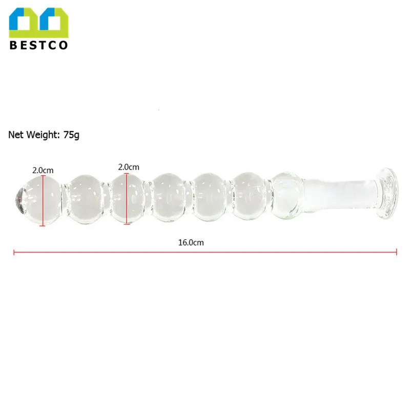 
Crystal Adult Sextoys Huge Butt Anal Plug Sex Toys Glass Double Headed Dildo 