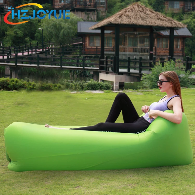 Custom logo outdoor waterproof air bag sleeping bag outdoor inflatable lounger for camping