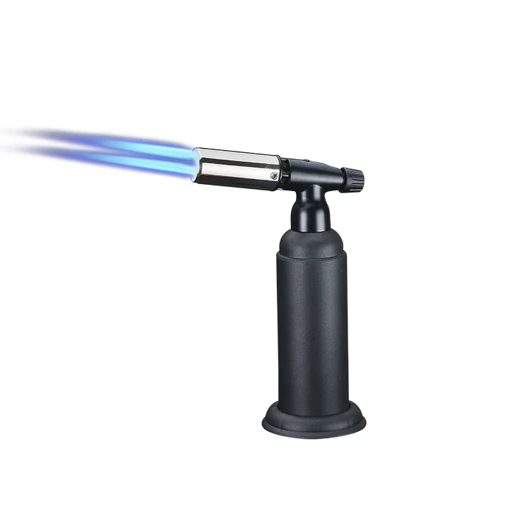 Gf926 Portable Gas Cigarette Kitchen Double Fire Piezo Jet Flame Butane Torch Gun Lighter For Outdoor