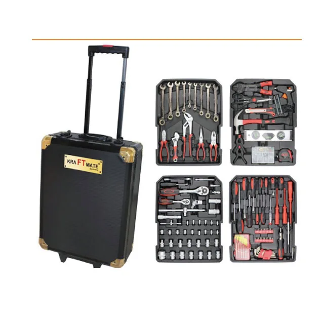176 pcs household tool kit in the aluminum case