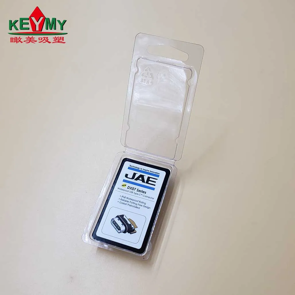Custom plastic blister card clamshell for metal rpdocuts in Shenzhen, PVC blister card packaging