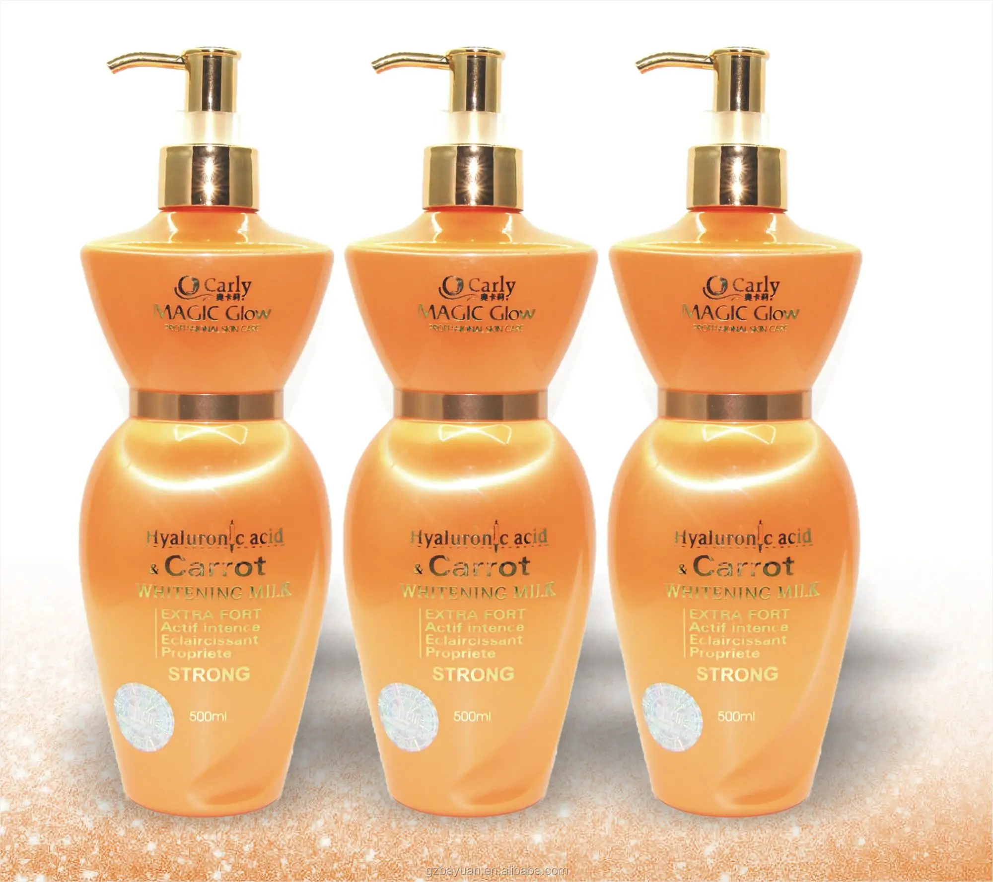 Private Label Dark Skin Strong Bleaching Cream Body Lotion Hydratante Organic Carrot Remove Pimples Lait De Corps Eclaircissant