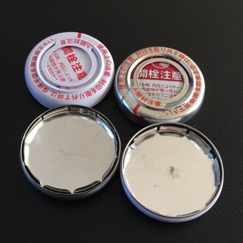 Оловянные банки для мотора/двигателя/смазочного масла в японском стиле, белые нажимные банки с пластиковым носиком/носиками
