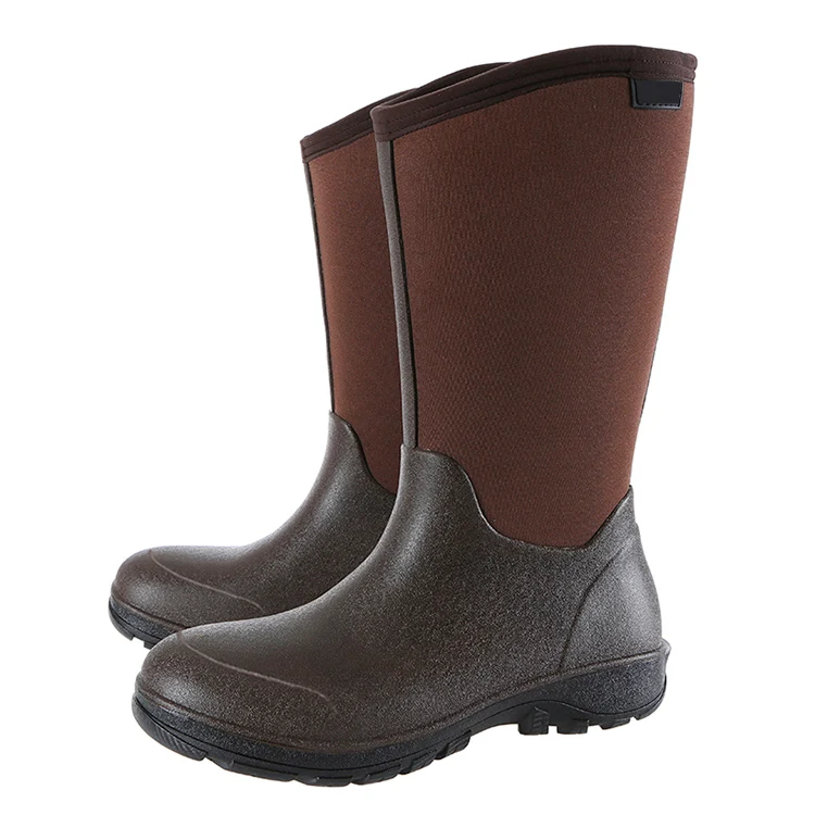 Новые стильные Нескользящие ботинки, мотоциклетные ботинки для охоты, мужские Резиновые Садовые ботинки, резиновые Неопреновые мужские ботинки