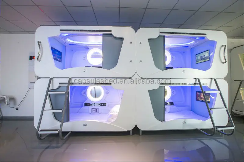 2016 Multifunctional Capsule Hotel Bed Japan metal bunk bed sleep pod airport sleepbox cabin bed log house