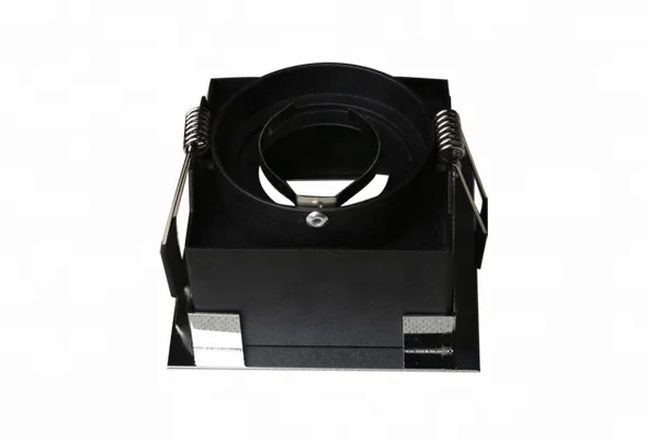 Alpha Ip44 Semi-Trimless Square Bathroom Led Down Light , White Square Dimmable Downlights