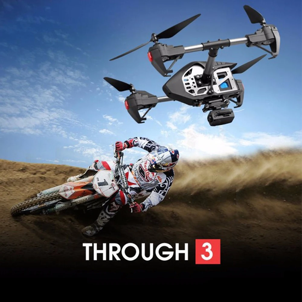 
JD-11 with HD camera 2 MP long flight 2.4G WiFi FPV Remote control Quadcopter 6-axis airplane drone RC Helicopter 