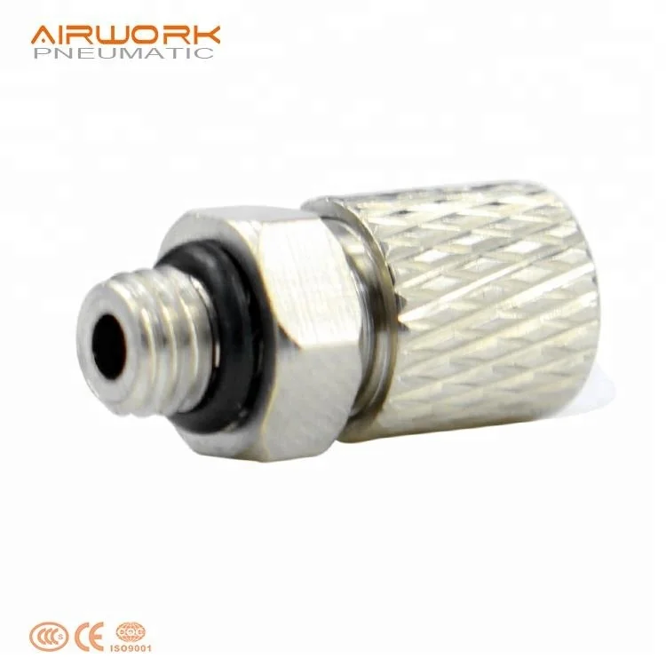 mini pneumatic m5 male straight quick connect air fitting hose connector