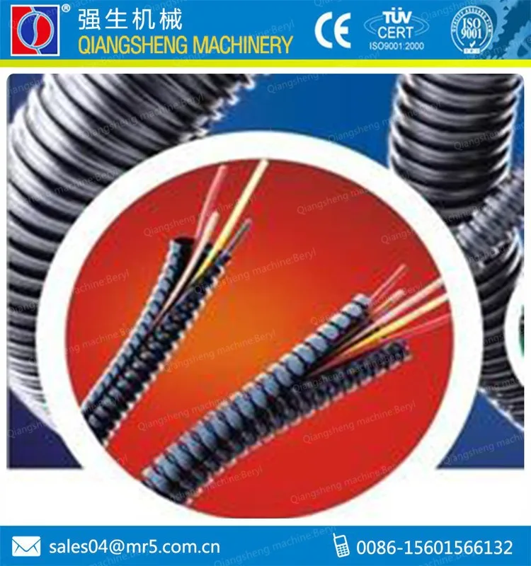 PP PE Plastic electrical cable sheath hose production machine China manufacturer