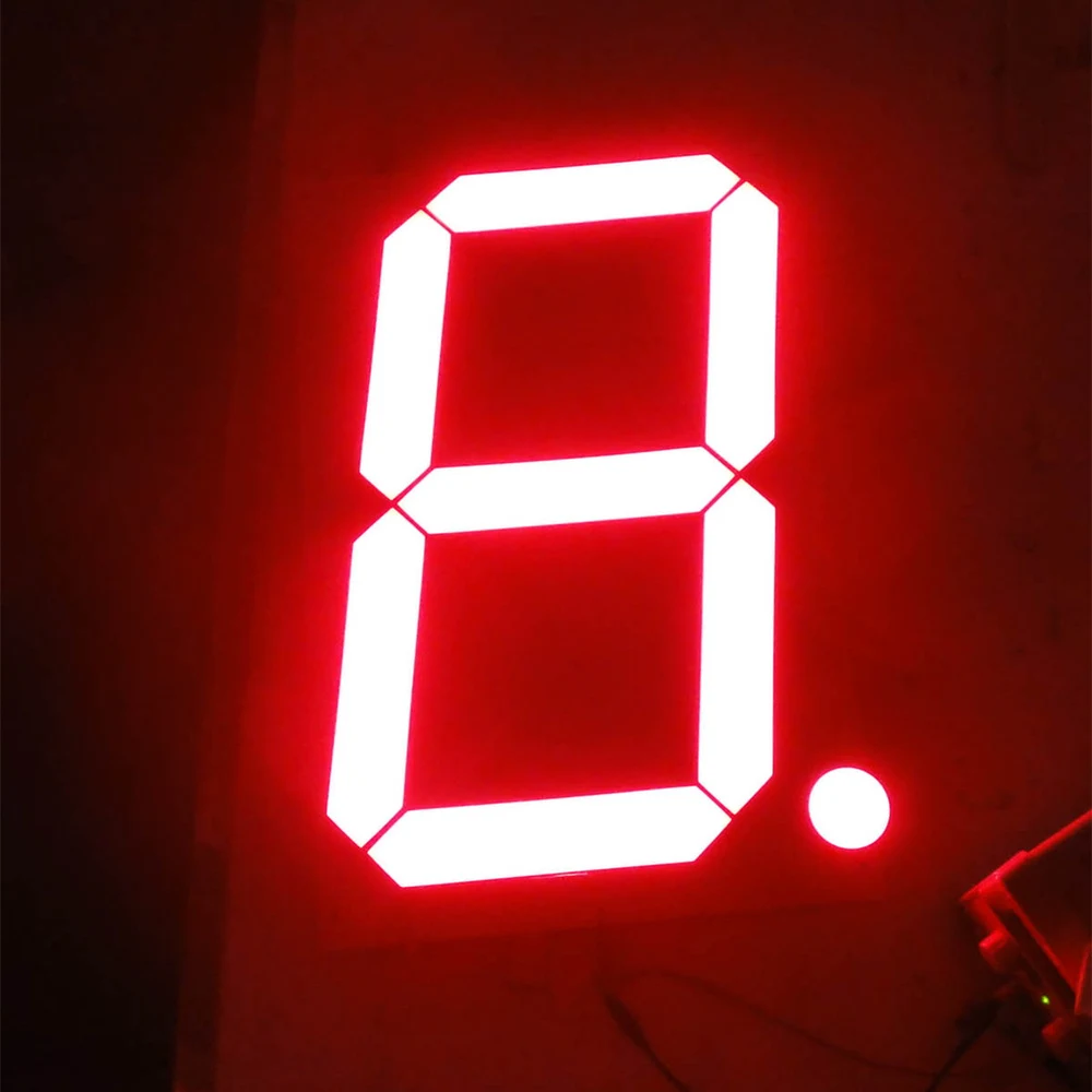 CC CA large 20 inch 7 segment LED display 1 digit ultra red high brightness for time clock