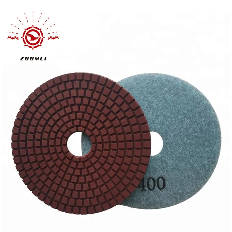 100mm Diamond Wet Polishing Pad for Marble Granite Quartz and Stone
