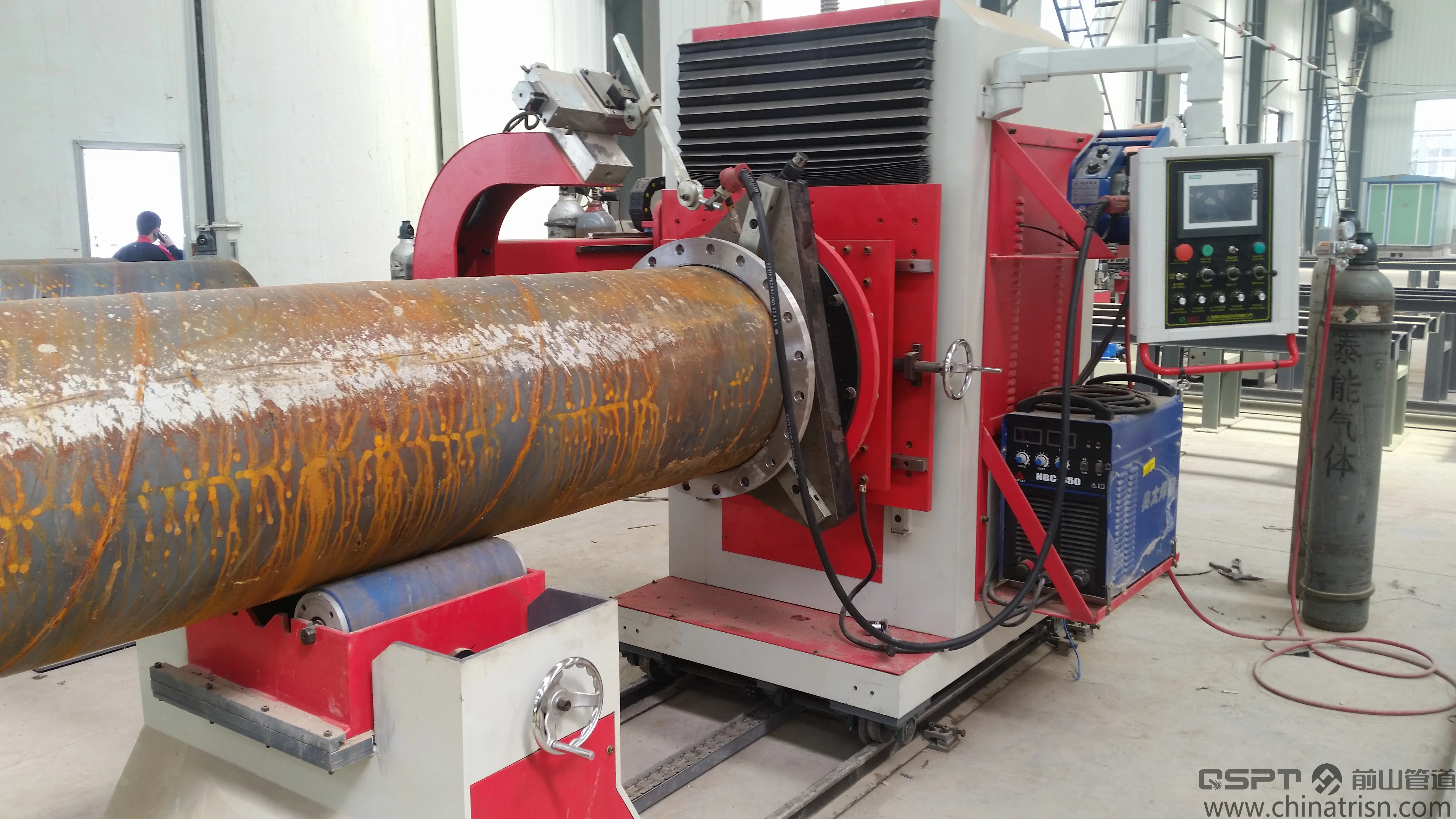 Piping and Flange Fit Up Machine; Piping and Flange Fit up & Tack Welding Machine