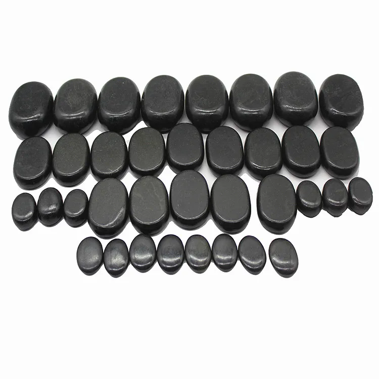 
Natural Health Beauty 36pcs stone per set Spa Hot massage stone heating box 