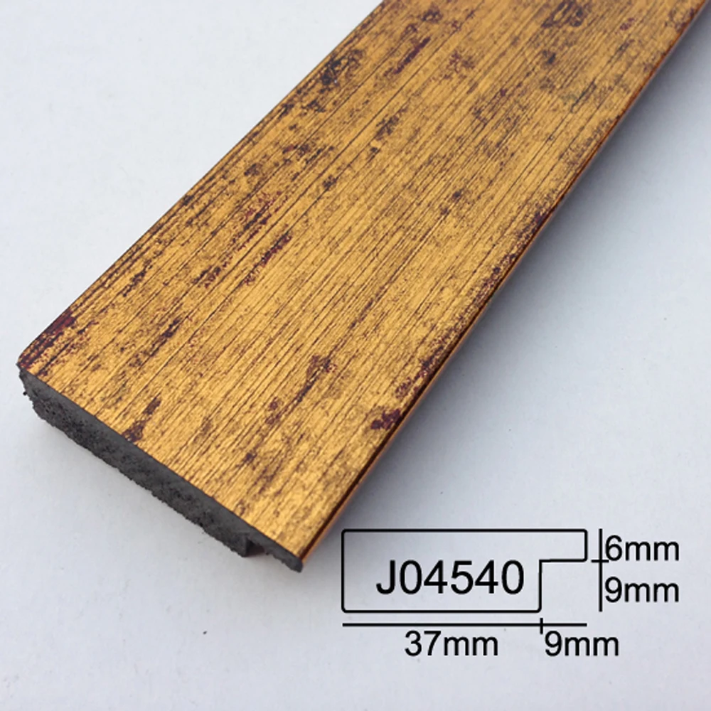 Free Sample Wholesale Gold Color Ps Picture Frame Moulding