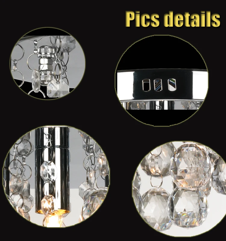 Металлический художественный стиль квадратная капля Nakita с креплением на стекле акриловое украшение для дома потолочное освещение