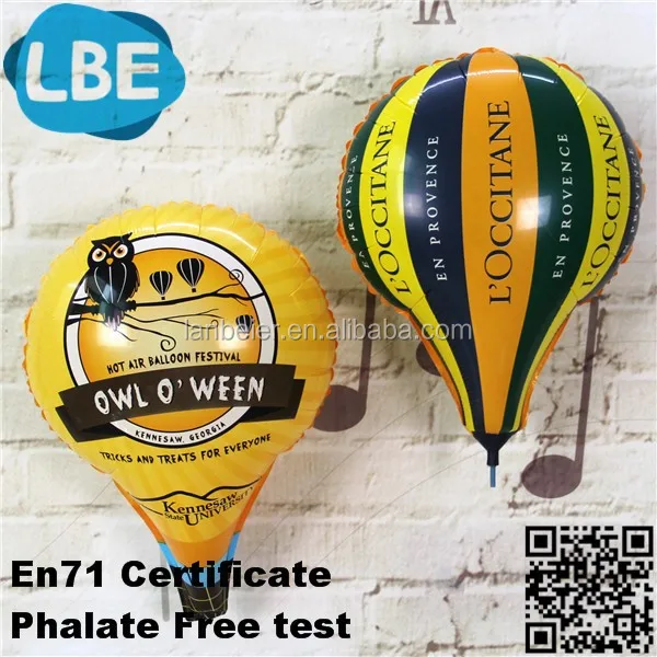 custom printed mylar balloons hot air ballon