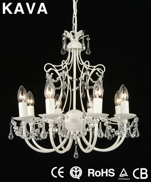 2013 New Hot Selling Large Antique White Lighting Crystal Chandelier With CE,GS Certification(9463/8P))