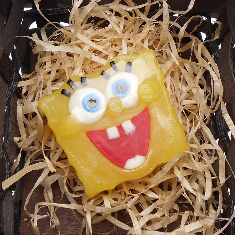 Wholesale best selling oem all natural nice fragrance spongebob cartoon figure kids soap