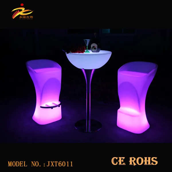 Рекламный Высокий светящийся набор для гостиной, паба, журнального столика, коктейльного клуба, ночного клуба, барного стула и светодиодных столов